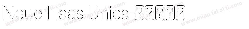 Neue Haas Unica字体转换